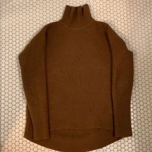 Madewell Dark Camel Waffle sweater- worn once